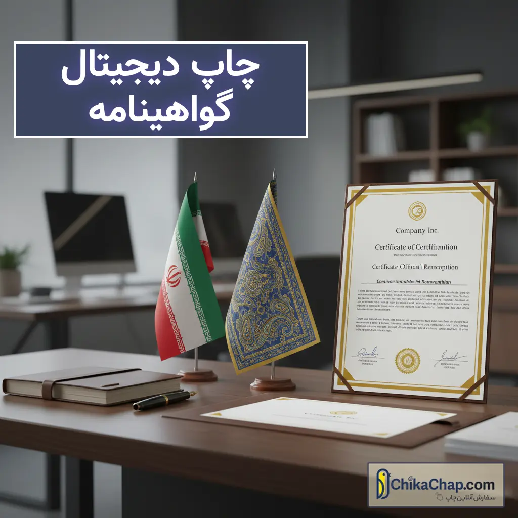 چاپ گواهینامه حرفه&zwnj;ای | طراحی و چاپ گواهینامه آموزشی، رسمی و فوری